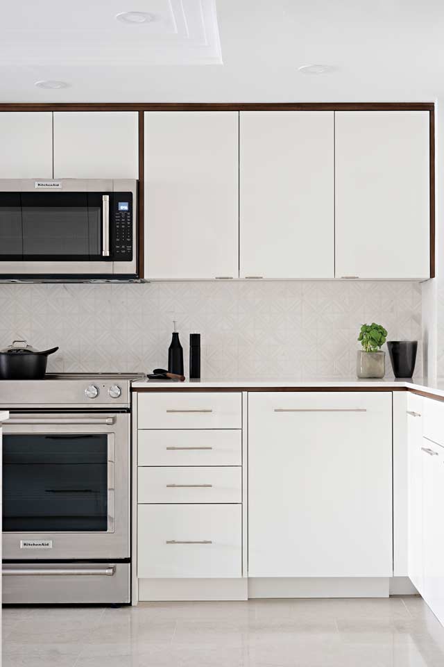small modern kitchen designed by Sara Bederman