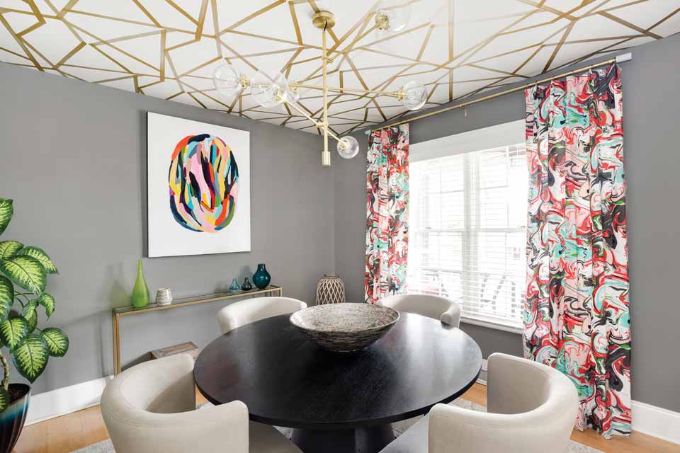 Modern boho dining room transformation Designed by Wendy Fennell