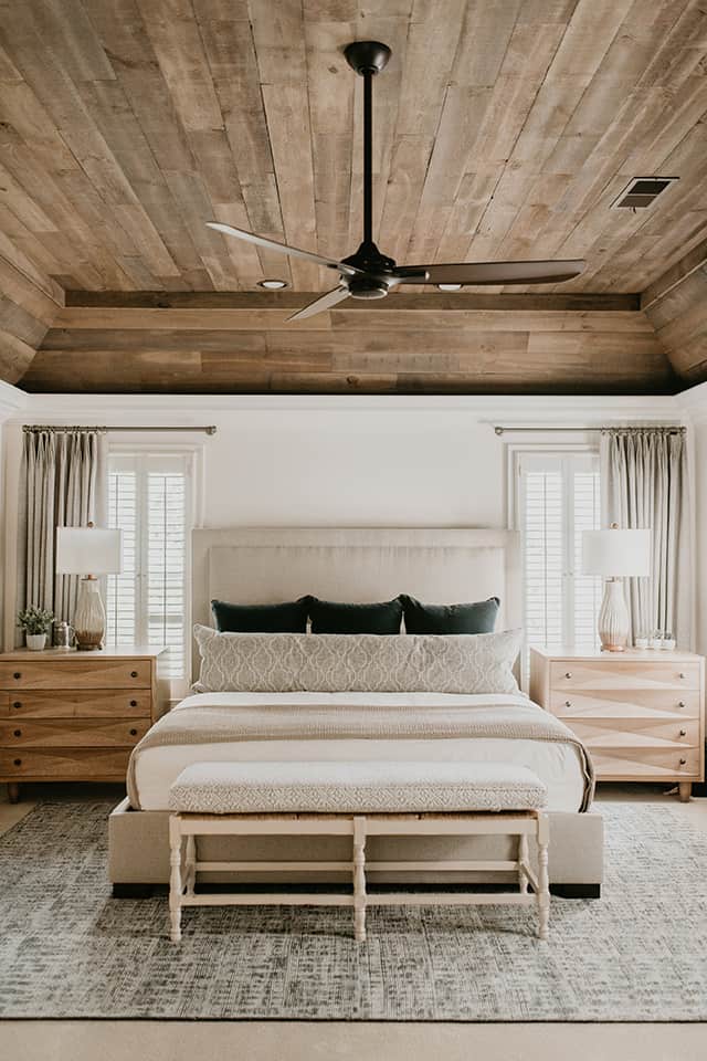 Wood Ceiling Master Bedroom