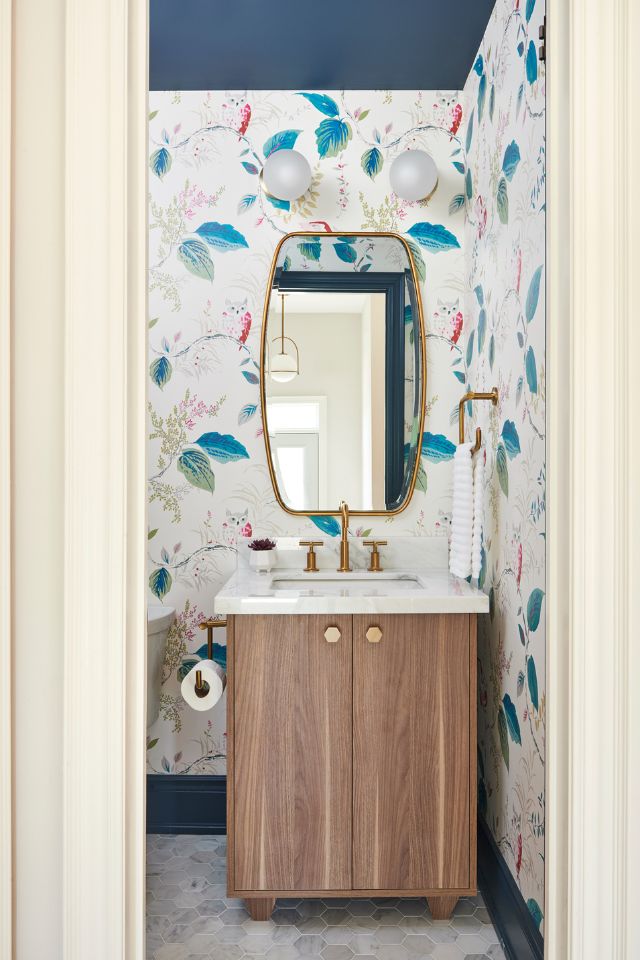 bathroom design by Rebecca Hay, Photography by Mike Chajecki