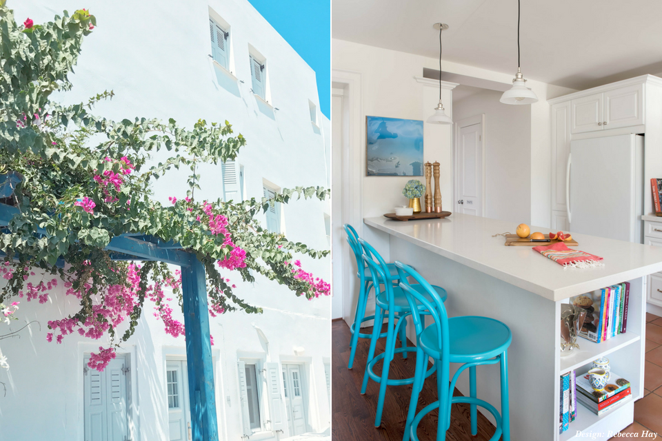 Santorini Inspired Home Decor