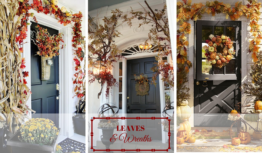 Front Door Ideas - Leaves & Wreaths
