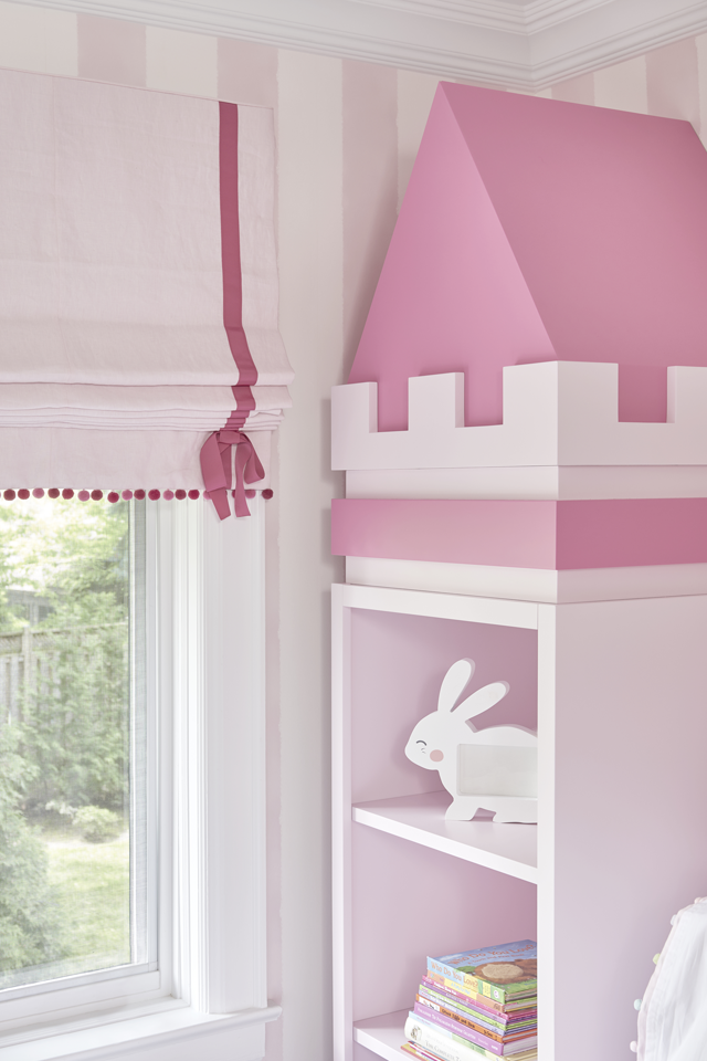 pink child's room  Interior Design by Sara Bederman
