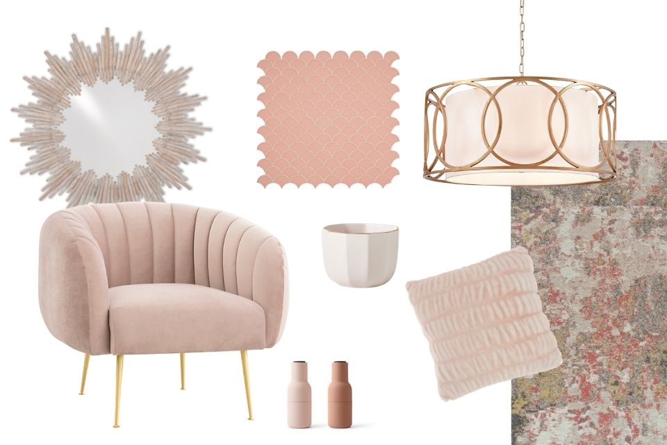 color of the season champagne pink