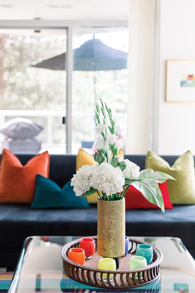 Colorful Interior Design | Pillow and Accents