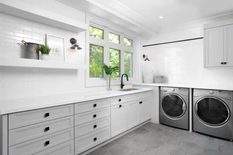 Laundry Room by Evelyn Eshun, Photography by Larry Arnal