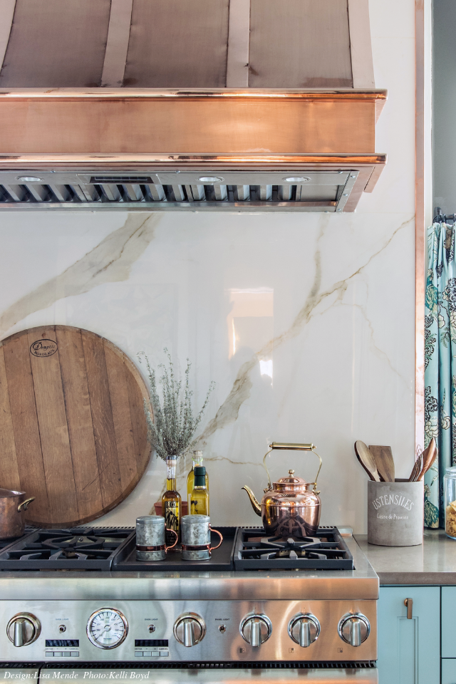 Copper Range Hood | Southern Kitchen Design | Lisa Mende Design