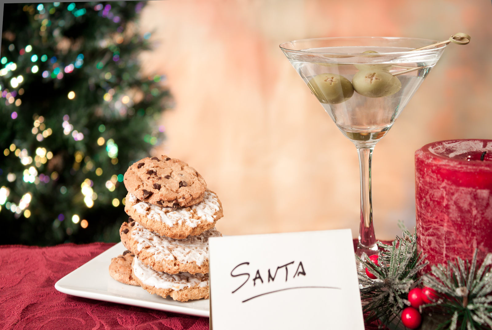 Bigstockcookiesandmartiniforsanta27287291jpg